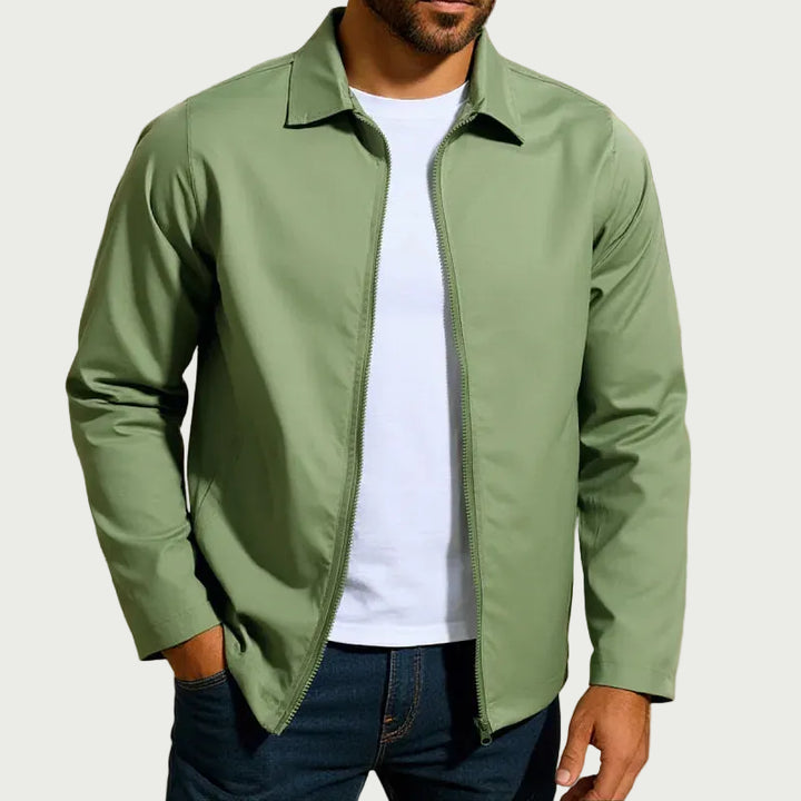 Herren Strickjacke mit Reißverschluss und Raglanärmeln – Lässiger Schnitt