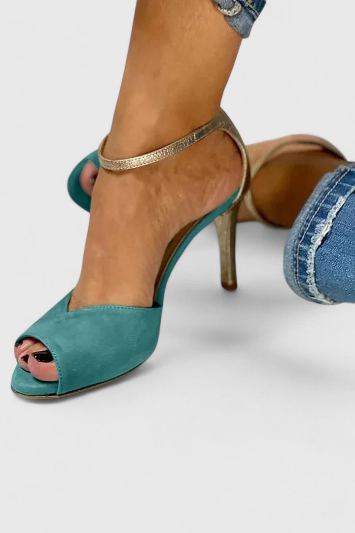 Escarpins Femme à Bout Ouvert – Bride Cheville Stiletto