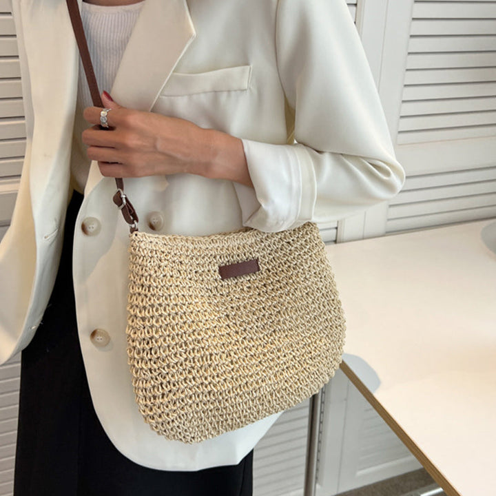 Sac Hobo Femme Tressé – Silhouette Bohème en Maille Ouverte