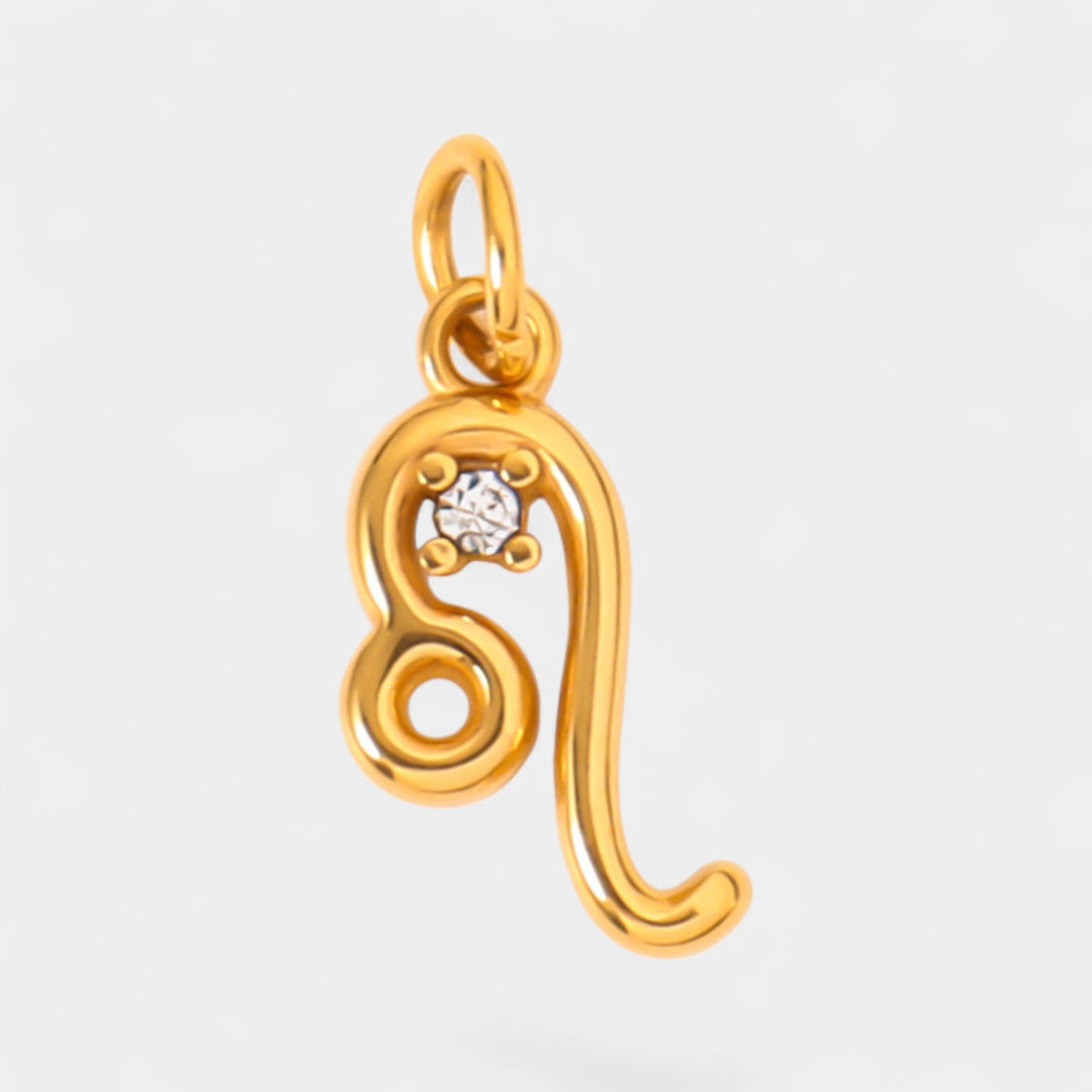 Ciondolo Zodiaco Donna – Finitura Placcata Oro e Cristallo