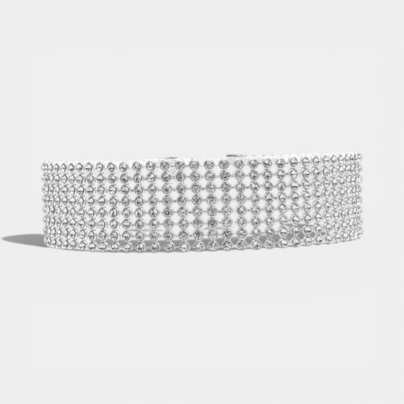 Claire Mode | Collana girocollo con strass cristallo donna