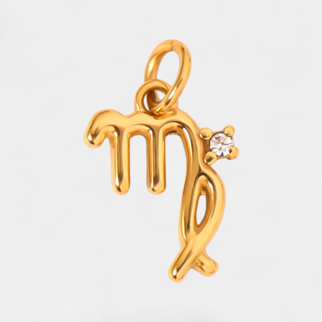 Ciondolo Zodiaco Donna – Finitura Placcata Oro e Cristallo
