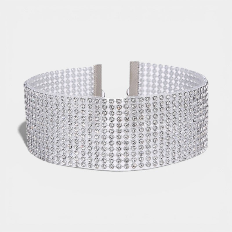 Claire Mode | Collana girocollo con strass cristallo donna