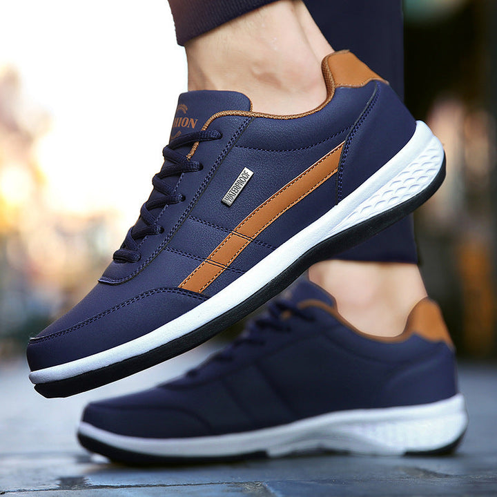 Men's Lace-Up Sneakers – Orthopedic Sole and Structured Upper