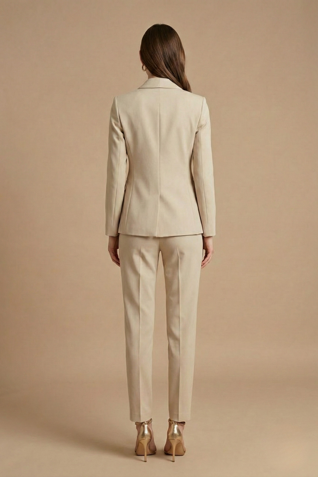 Zweiteiler für Damen – Slim-Fit Blazer, gerade Hose