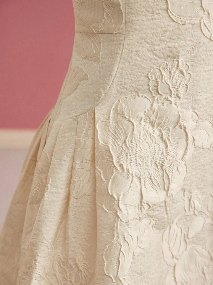 Abito midi elegante donna linea A – silhouette strutturata aderente