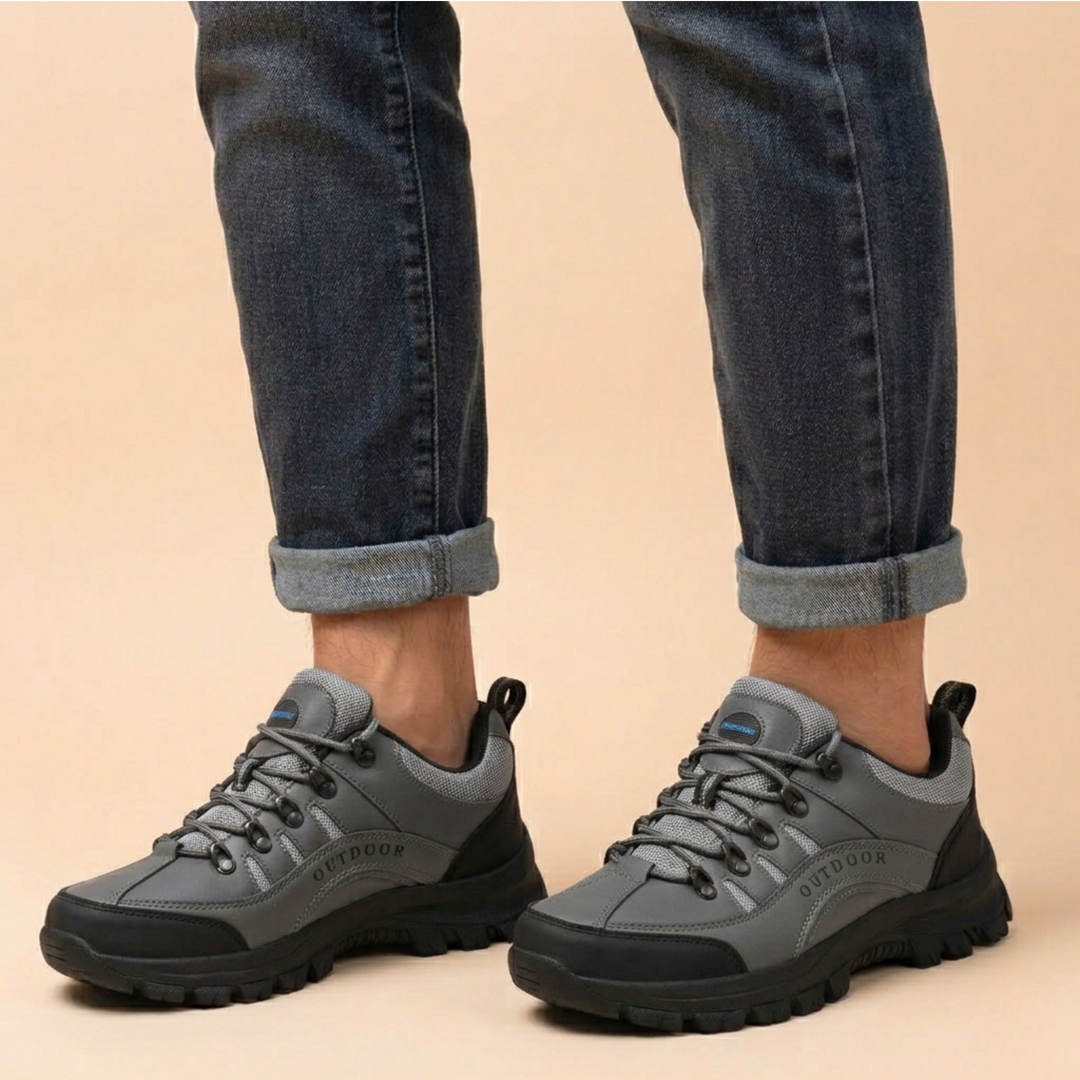 Herren-Wanderschuhe – Gummisohle und atmungsaktives Gewebe