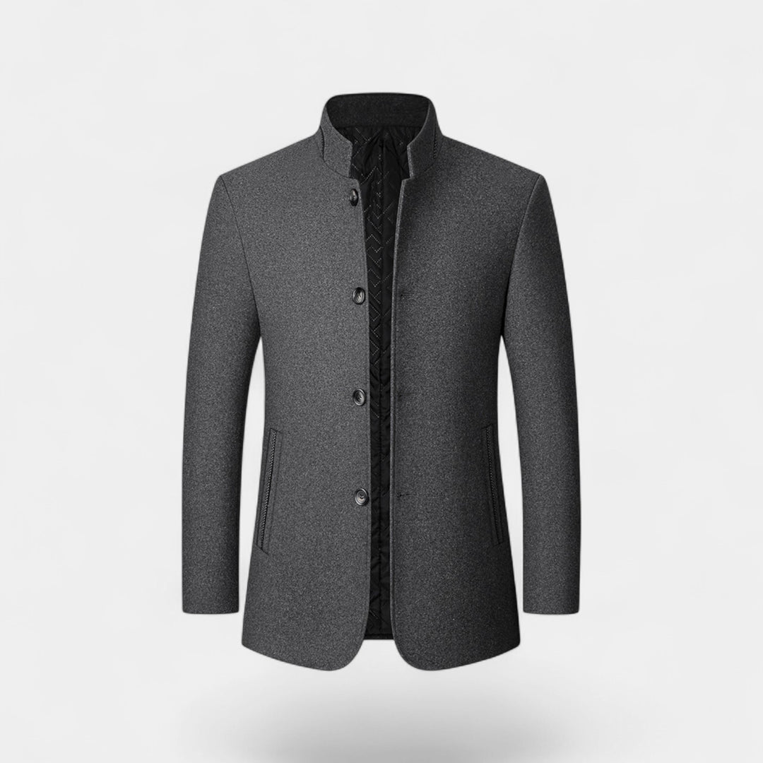 Riche | Cappotto uomo in lana con collo alto