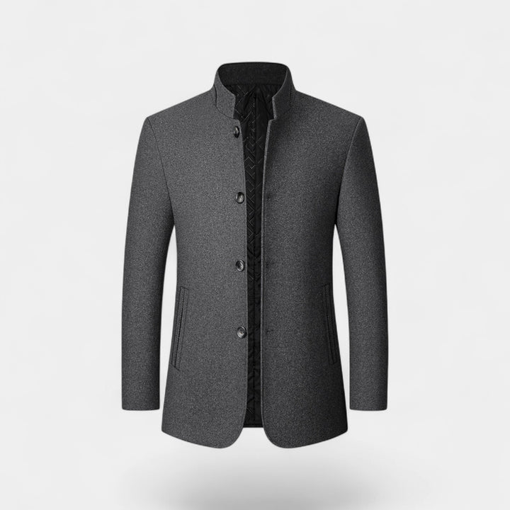 Riche | Cappotto uomo in lana con collo alto