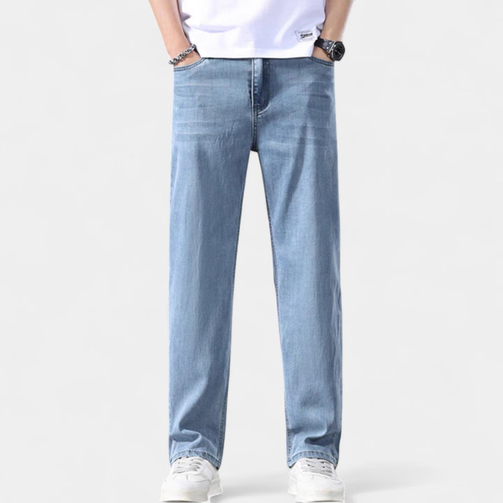 Herren Jeans gerade geschnitten aus Denim – elegantes Casual-Basic