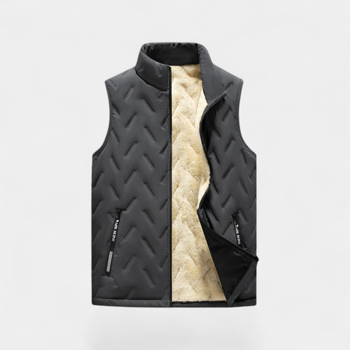 Gilet uomo cotone foderato in pile – Comfort raffinato