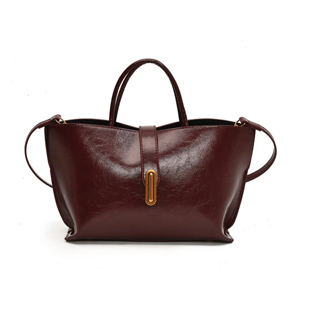 Borsa convertibile donna in pelle – Portabilità multipla strutturata