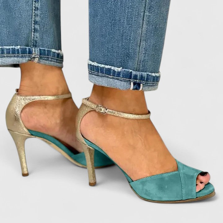 Escarpins Femme à Bout Ouvert – Bride Cheville Stiletto