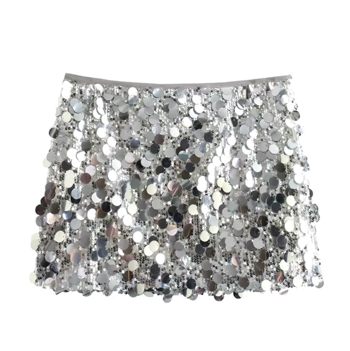 Minirock Damen mit Pailletten – glamouröser, figurformender Schnitt