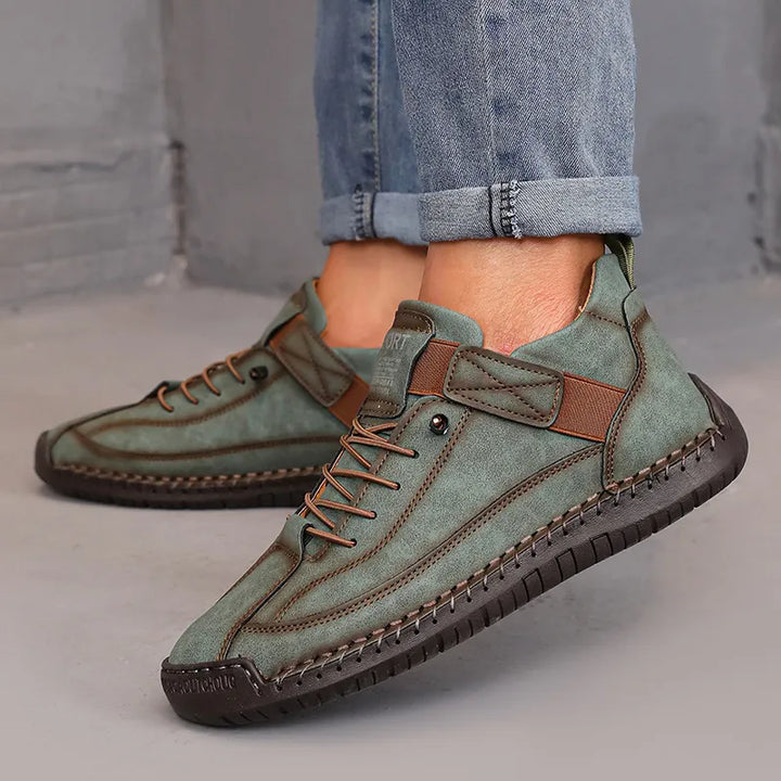 Botte Femme Casual Extérieur – Couture Main Tige Basse