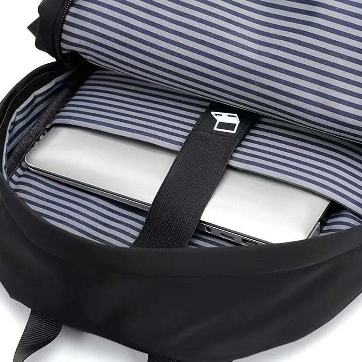 Zaino da uomo in tessuto strutturato – impermeabile e con più tasche