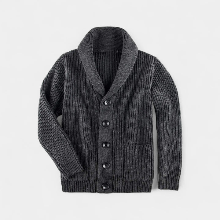 Gilet uomo in lana con collo alto e bottoni – raffinato, caldo, silhouette quotidiana
