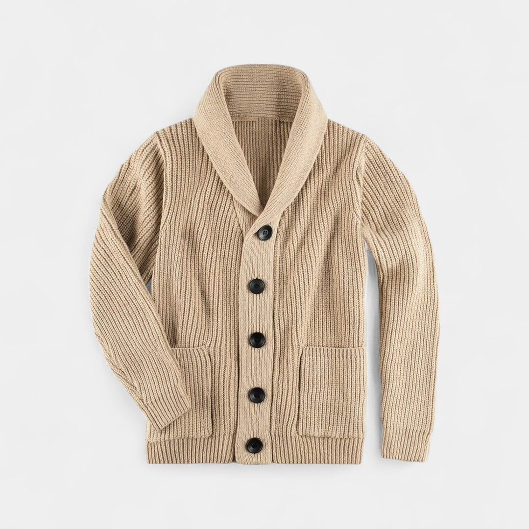 Gilet uomo in lana con collo alto e bottoni – raffinato, caldo, silhouette quotidiana