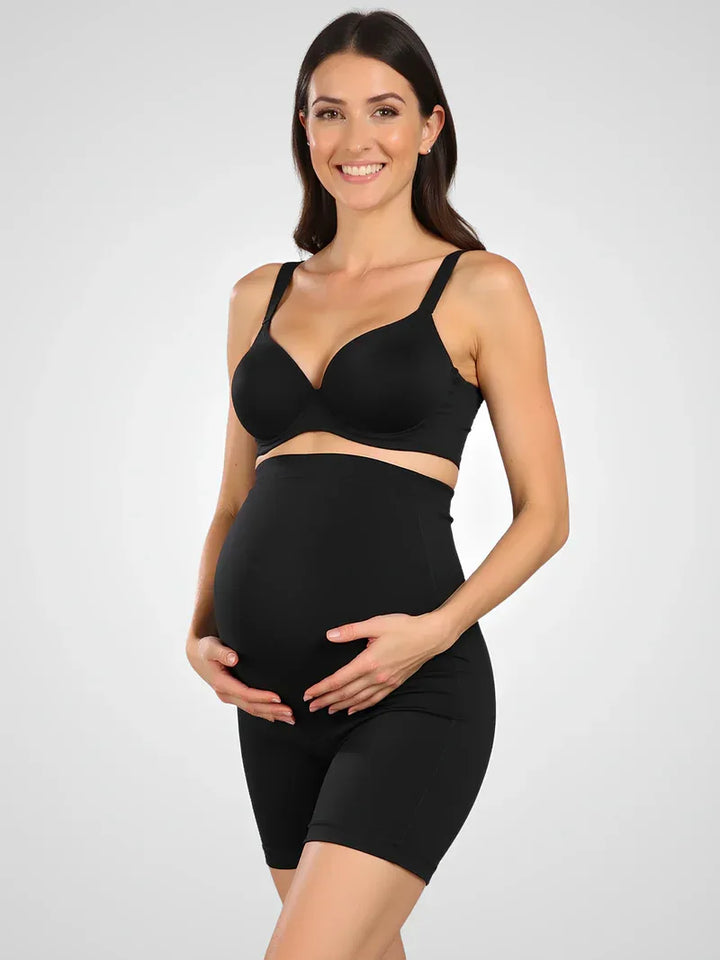 Short Maternité Femme Taille Haute – Maintien Ventre et Coupe Mi-Cuisse