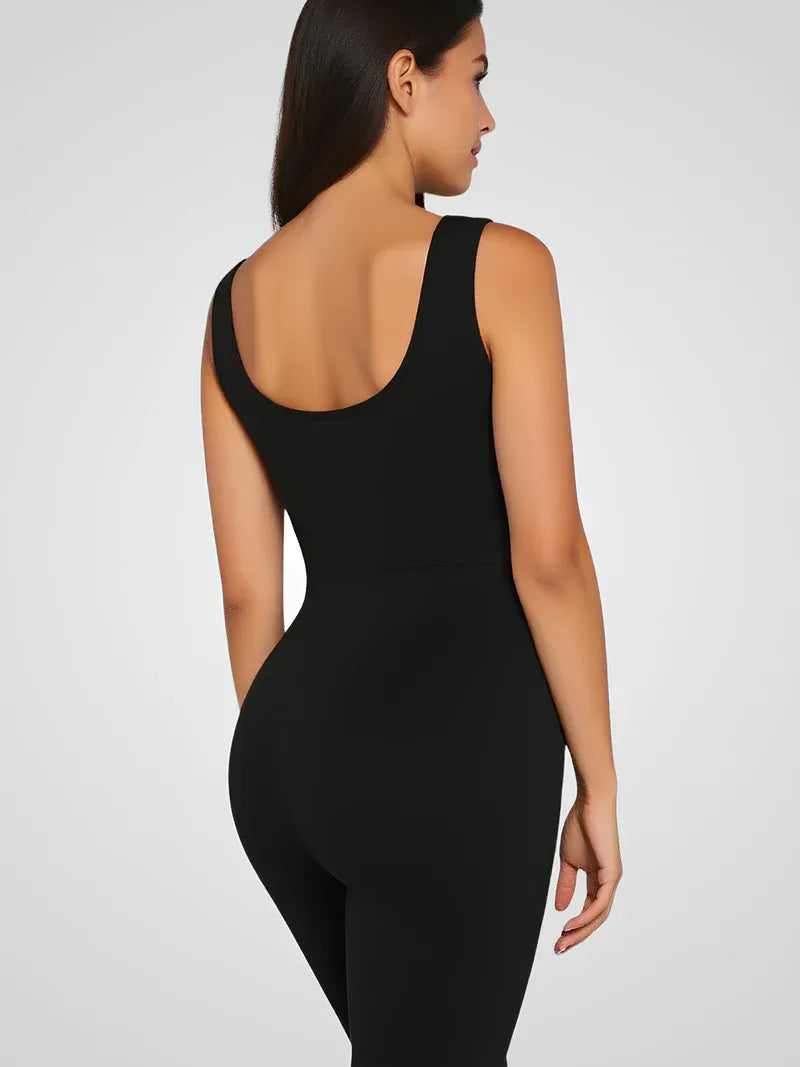 Women's Sleeveless Maternity Jumpsuit – Fitted Full Length Cut