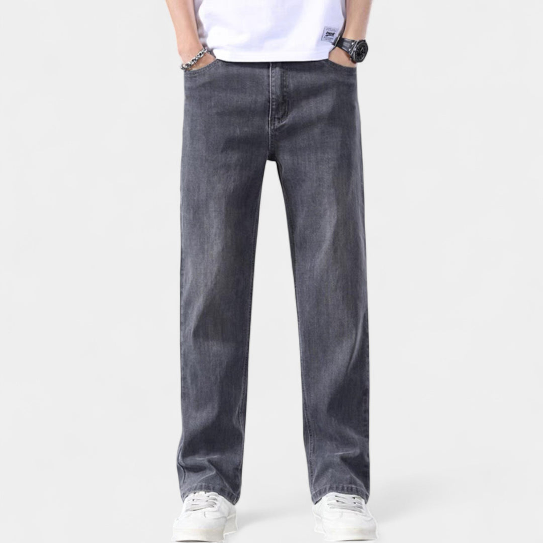 Herren Jeans gerade geschnitten aus Denim – elegantes Casual-Basic
