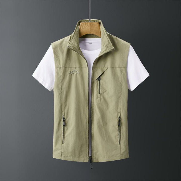 Leichte Outdoor-Weste für Herren – Atmungsaktiv, Reißverschluss