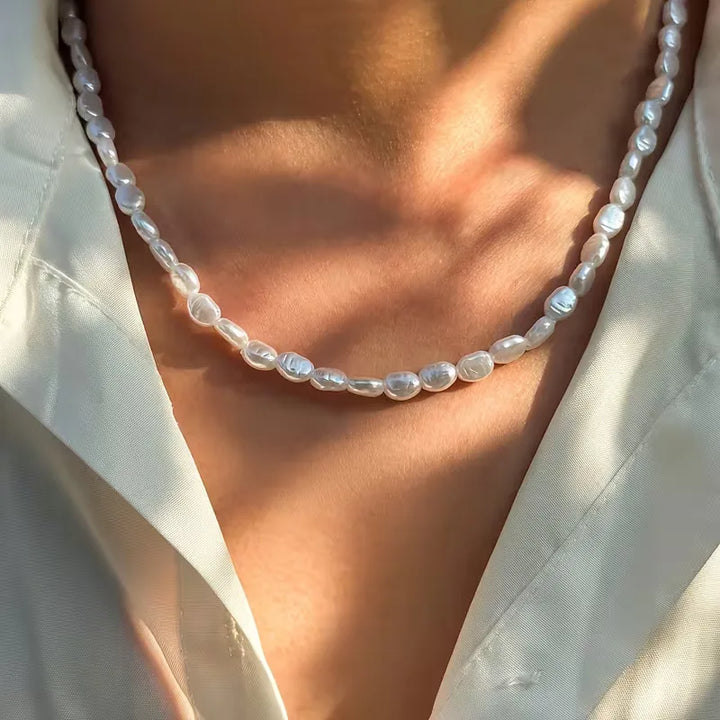 Collana Uomo Perle Barocche – Perle di Imitazione e Madreperla