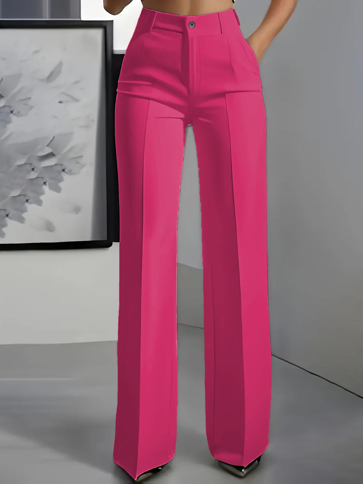 Damenhose mit hoher Taille und weitem Bein – Eleganter Schneiderstil