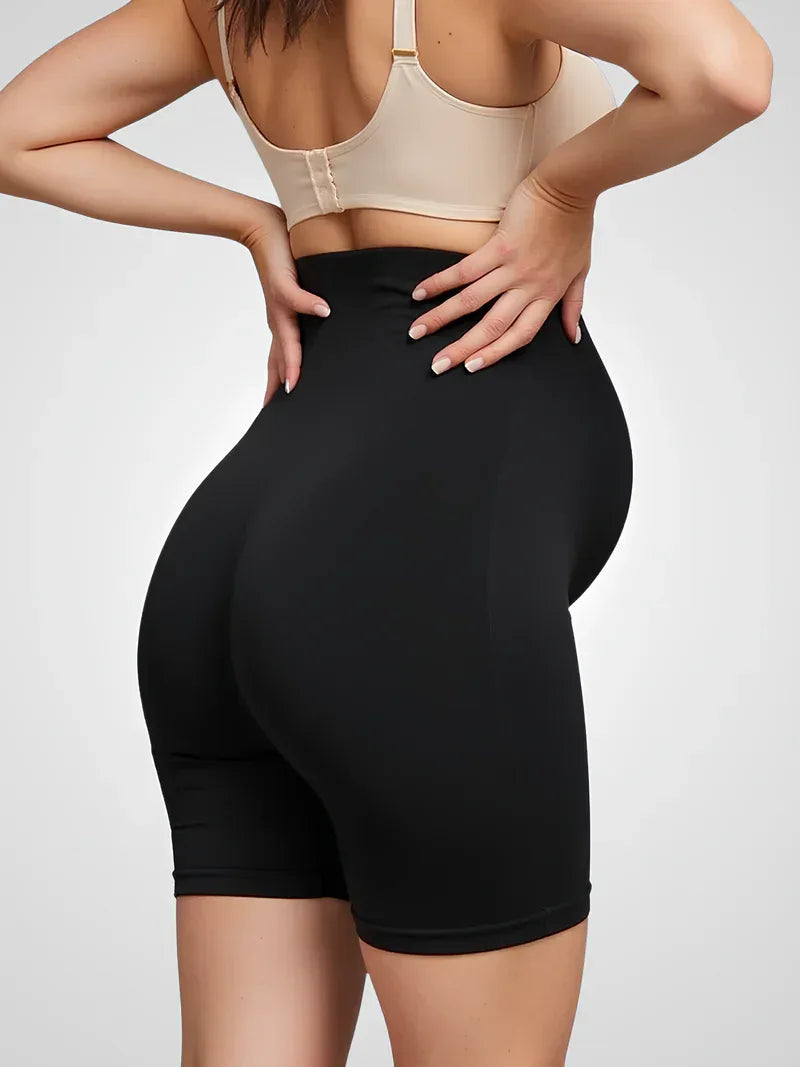 Short Maternité Femme Taille Haute – Maintien Ventre et Coupe Mi-Cuisse