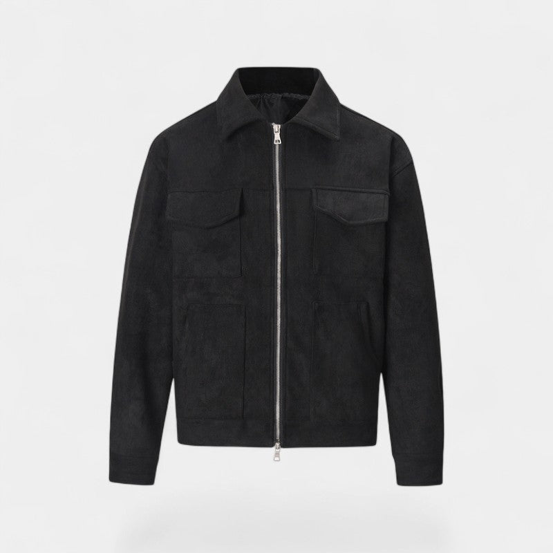 Herren Wildlederjacke winddicht – retro-lässiger Luxus