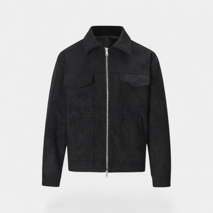Herren Wildlederjacke winddicht – retro-lässiger Luxus