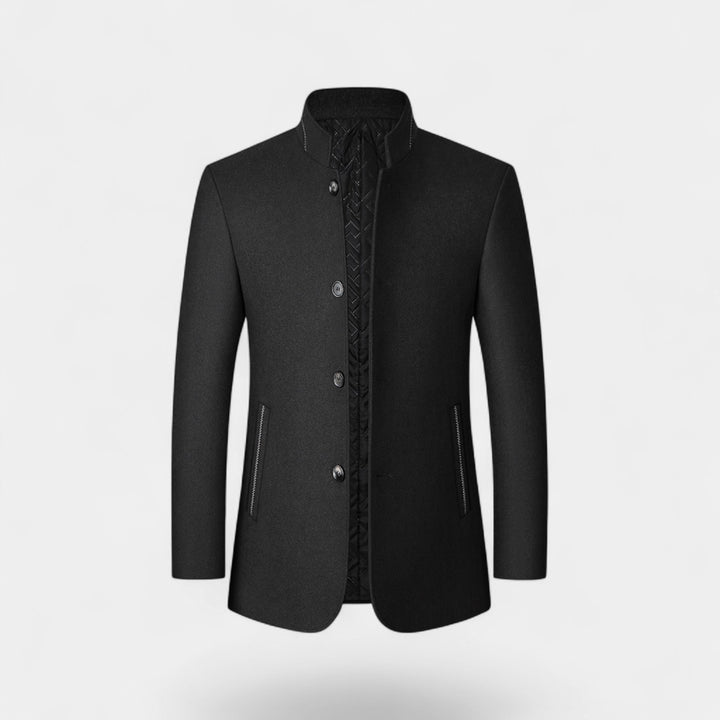 Riche | Cappotto uomo in lana con collo alto