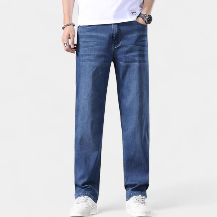 Herren Jeans gerade geschnitten aus Denim – elegantes Casual-Basic