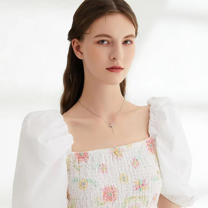 Claire Mode | Collana cuore Cupido e ali d'angelo donna