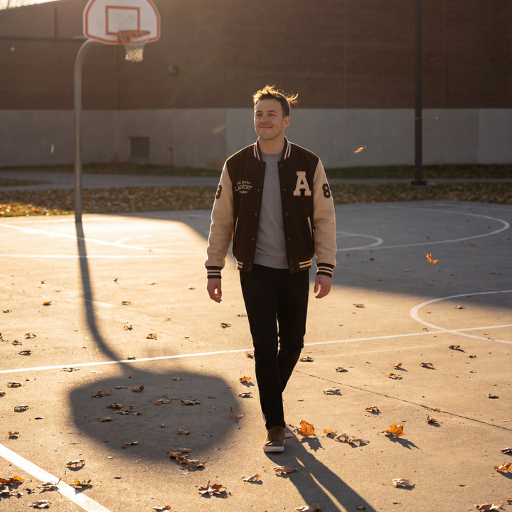 Giacca Varsity in cashmere uomo