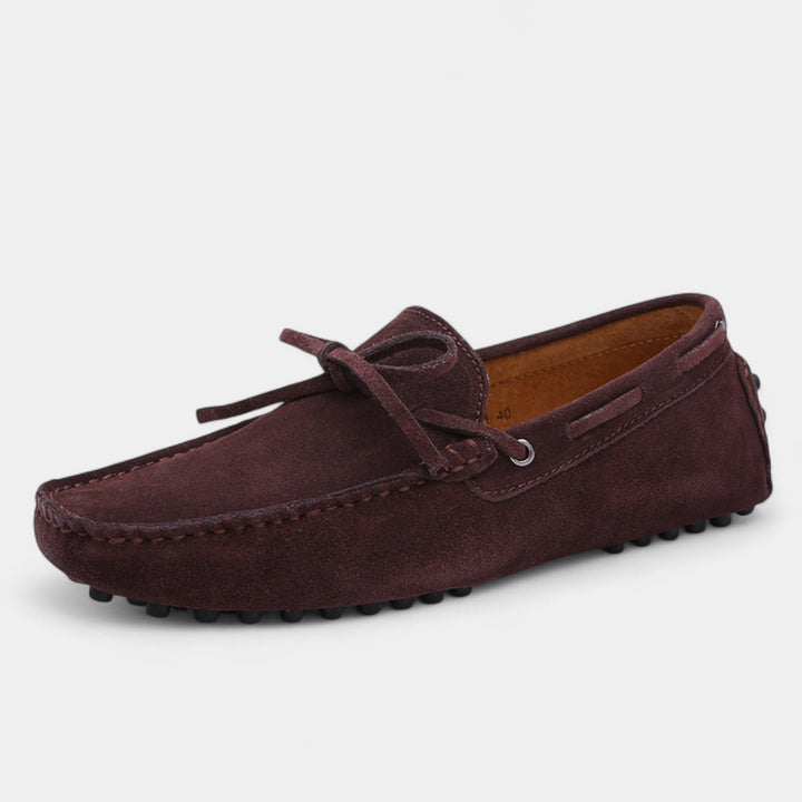 Claire Mode | Herrenslipper aus Wildleder – Mit Schnürung