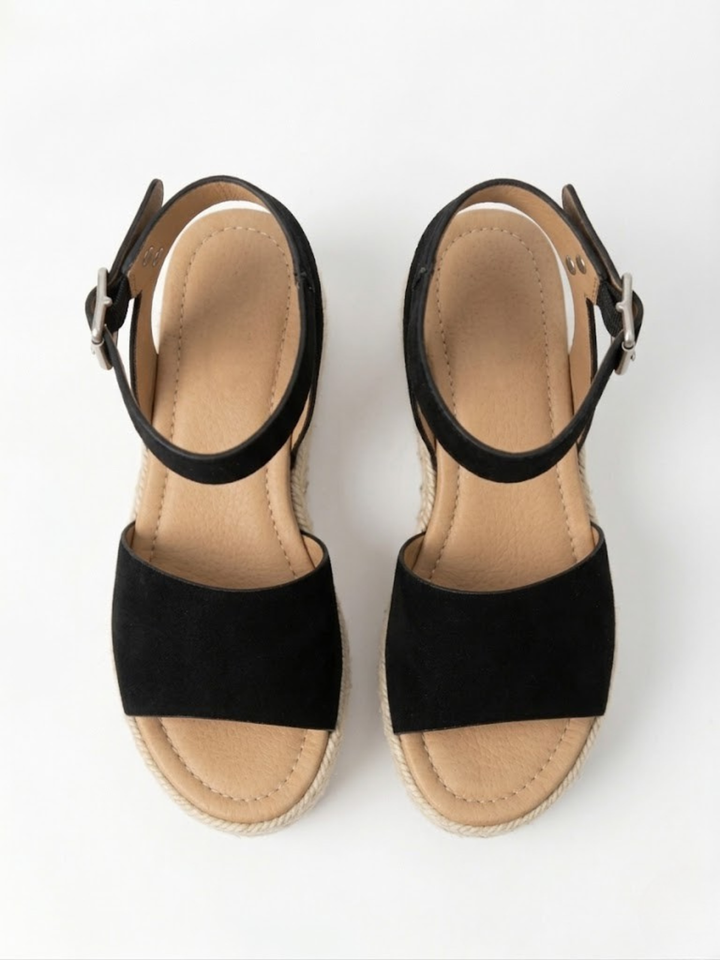 Sandali Espadrillas Donna con Zeppa – Suola in Juta Intrecciata