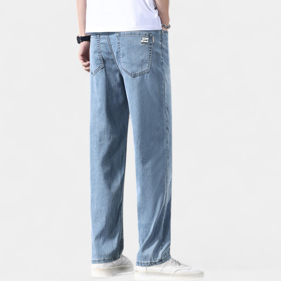 Herren Jeans gerade geschnitten aus Denim – elegantes Casual-Basic