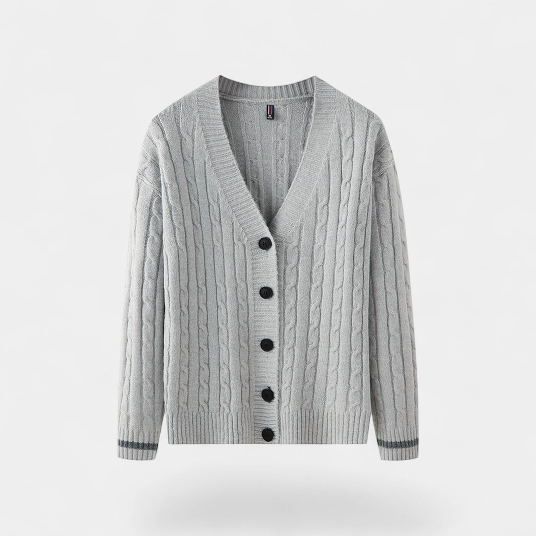 Herren Cardigan aus Baumwolle im koreanischen Stil – raffinierte, legere Lagenoptik