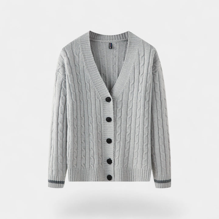 Herren Cardigan aus Baumwolle im koreanischen Stil – raffinierte, legere Lagenoptik