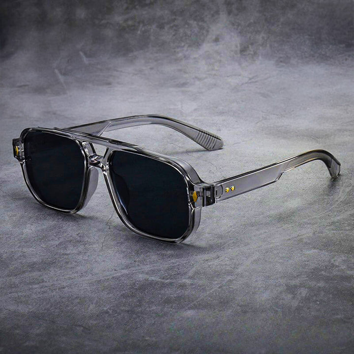 Quadratische Sonnenbrille für Herren – sportlicher Stil getönte Gläser