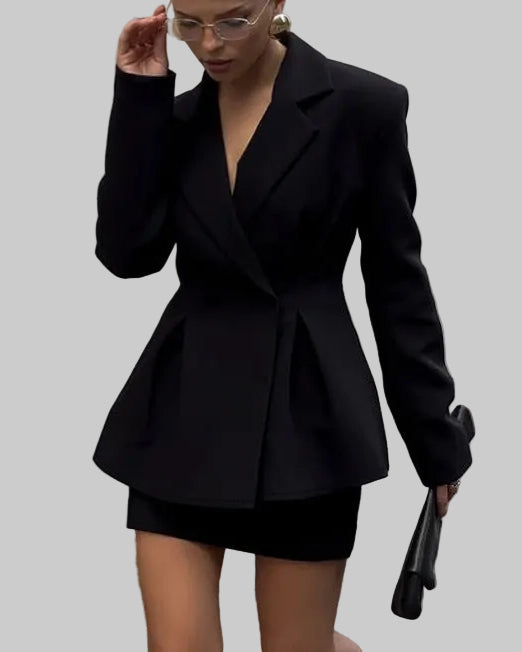 Damen Kostüm Set Blazer & Bleistiftrock – Figurbetonte Passform