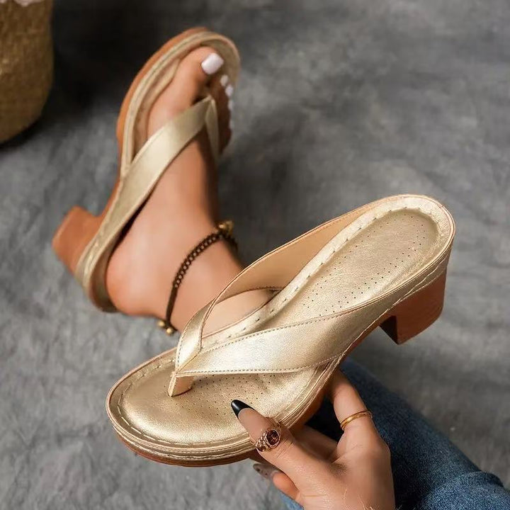 Women's Wedge Sandals – Block Heel and Flat Mules