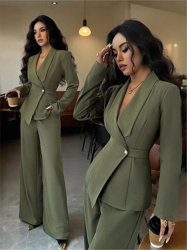 Completo Tailleur Donna Giacca e Pantaloni Dritti – Maniche Lunghe