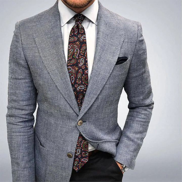 Veste Homme Slim Imprimée – Détail Double Boucle