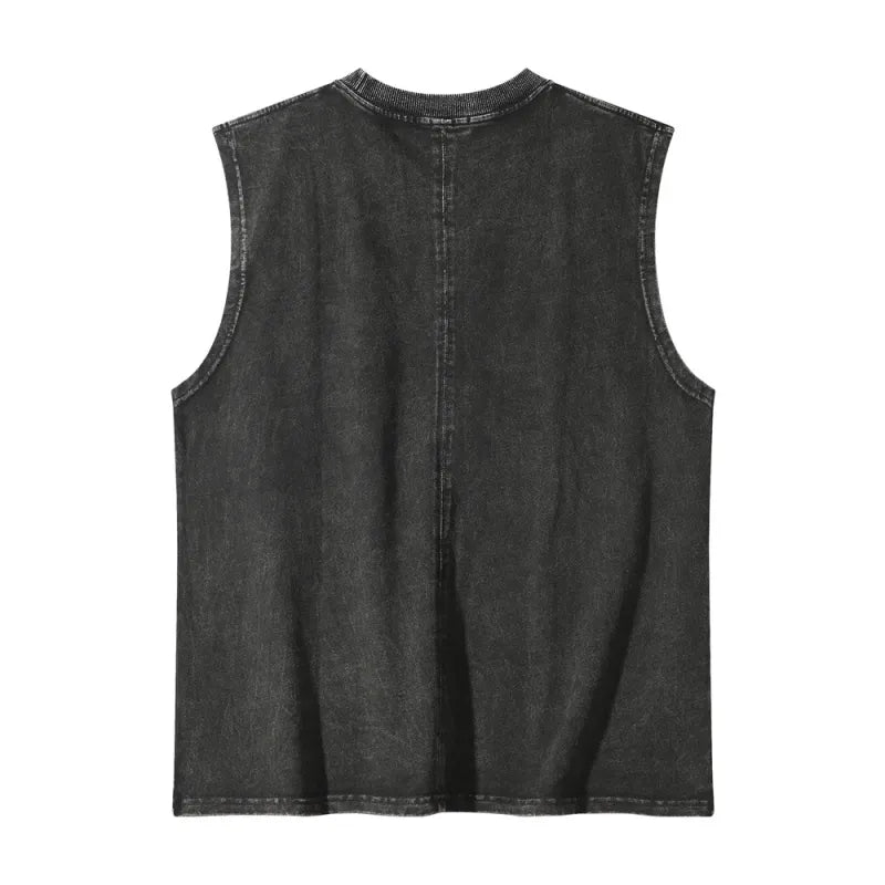Men's Cotton Sleeveless Vest – Minimalist Streetwear Fit