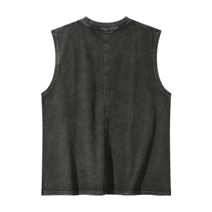 Men's Cotton Sleeveless Vest – Minimalist Streetwear Fit