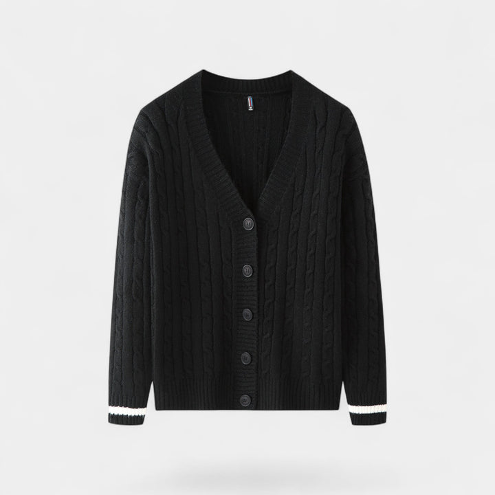 Herren Cardigan aus Baumwolle im koreanischen Stil – raffinierte, legere Lagenoptik