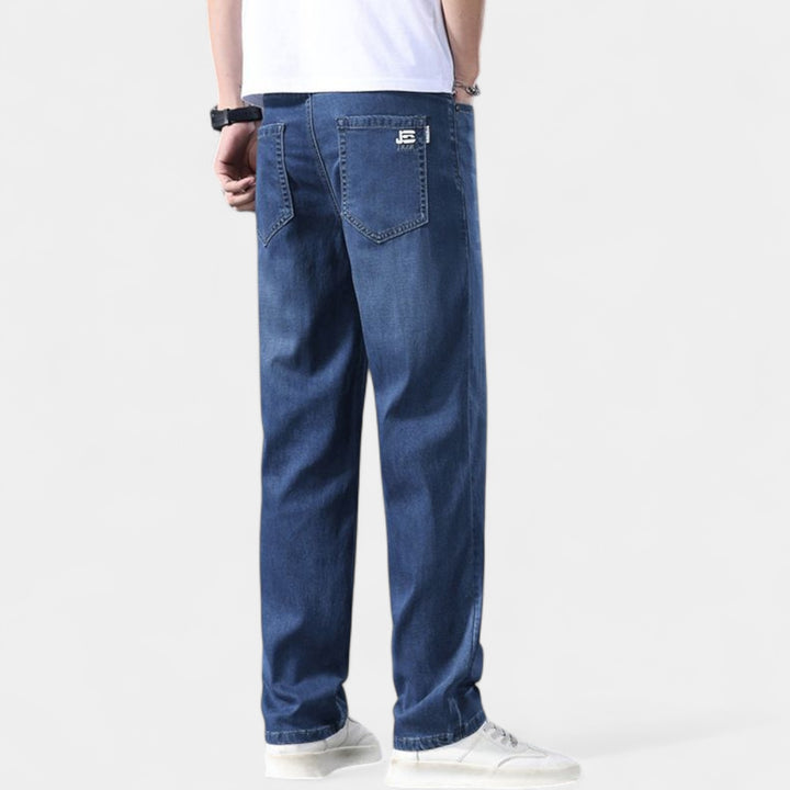 Herren Jeans gerade geschnitten aus Denim – elegantes Casual-Basic