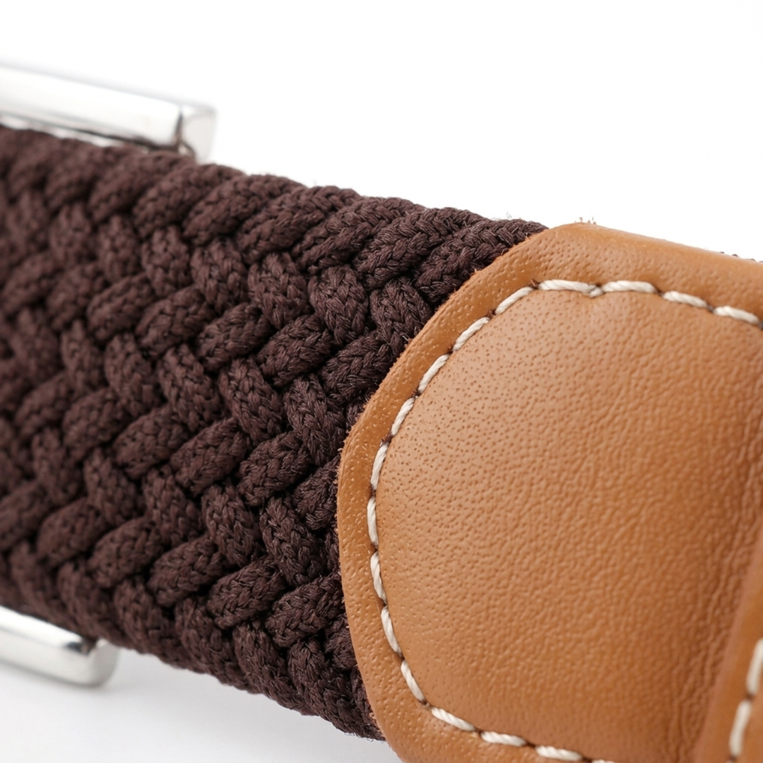 Ceinture Tressée Extensible – Boucle en Alliage Ajustable